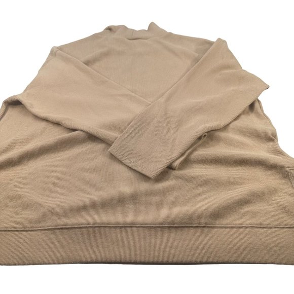 Ava And Viv Women's Size 2X 20W-22W Sweater Short Turtle Neck Ribbed Tan New - Picture 2 of 14